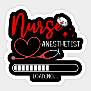 Nurse Anesthetist Loading Future CRNA Nursing Student Sticker